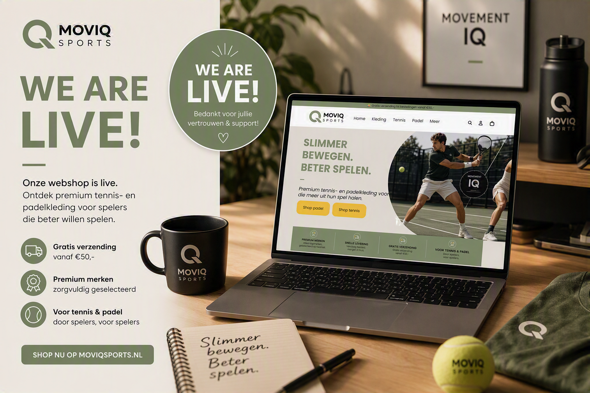 Wie is Moviq Sports? Dé specialist in tennis- en padelkleding