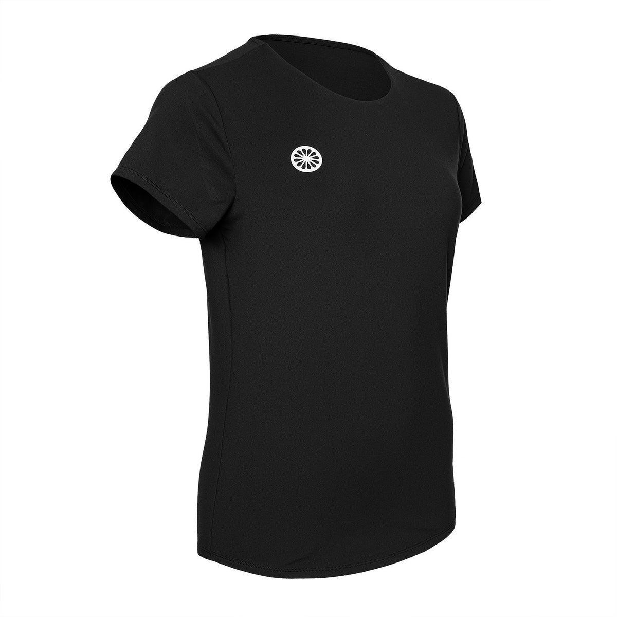 Women breeze round neck tee in zwart (Black) – foto 2