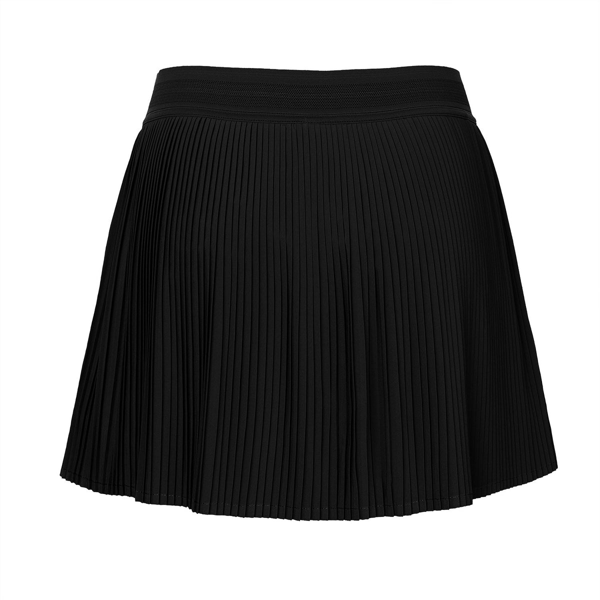 Women fine pleated skirt in zwart (Black) – foto 3