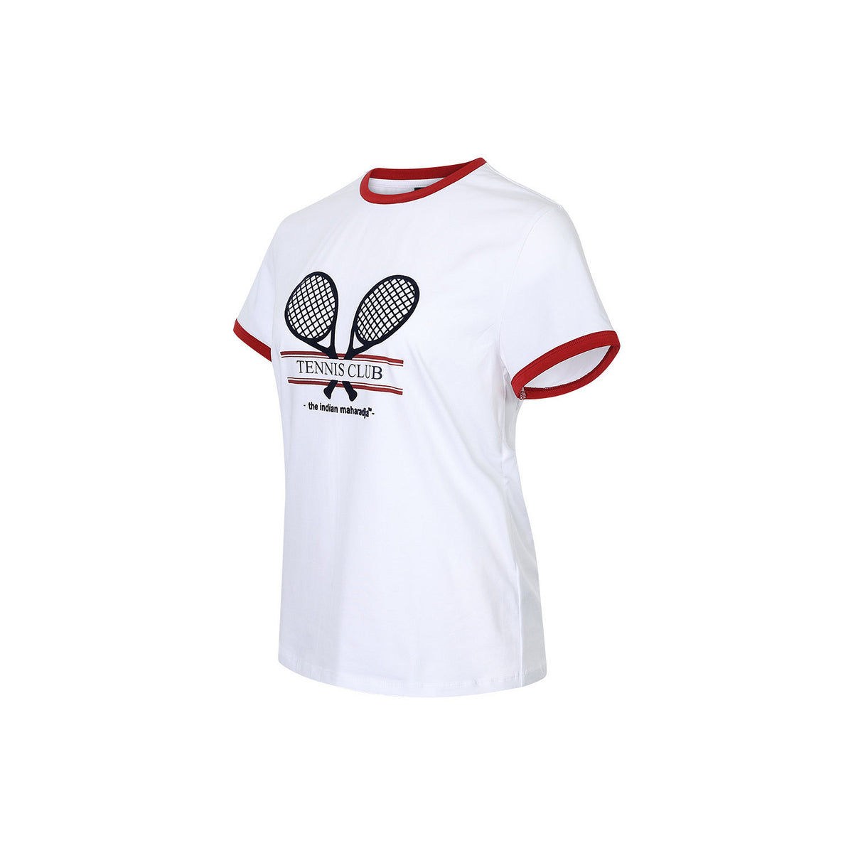 Women racket tee in rood (Volcano Red) – foto 4