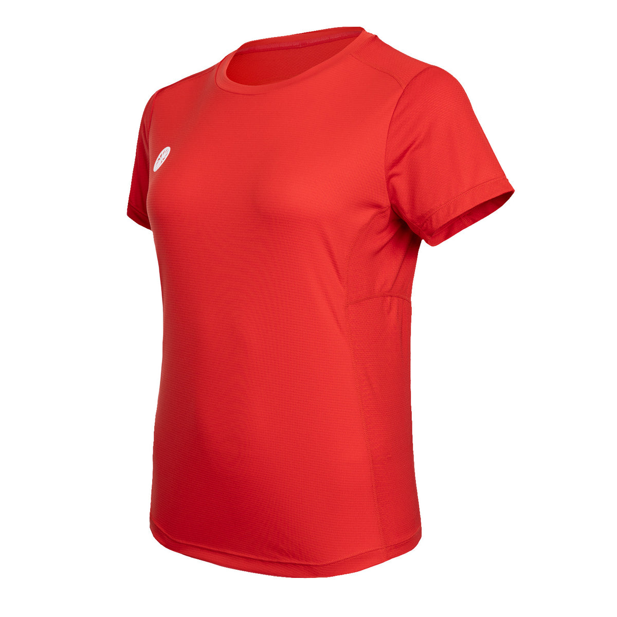 Women agility round neck tee in rood (Ruby Red) – foto 4