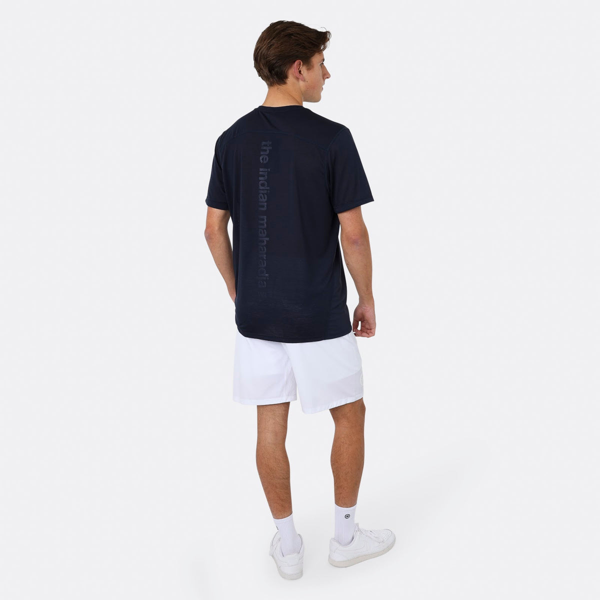 Men dry touch tee in blauw (Navy) – foto 7