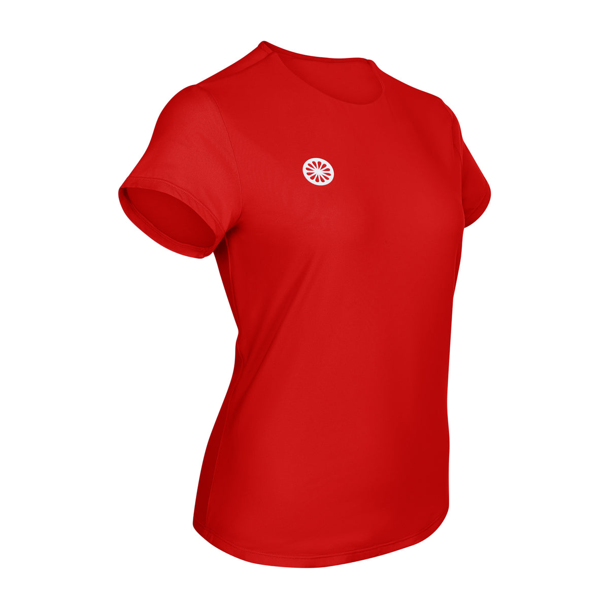 Women breeze round neck tee in rood (Salsa Red) – foto 2