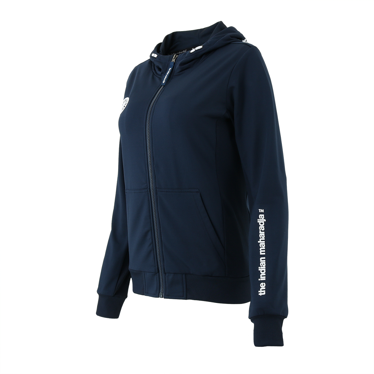 Women hooded jacket in blauw (Navy) – foto 4
