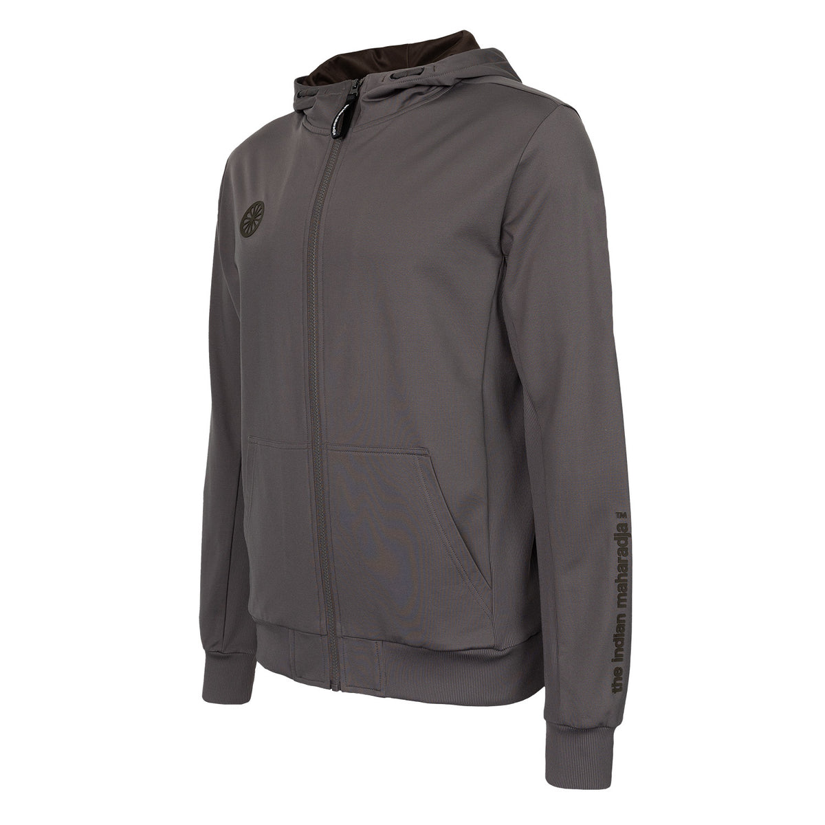 Men hooded jacket in bruin (Walnut) – foto 4