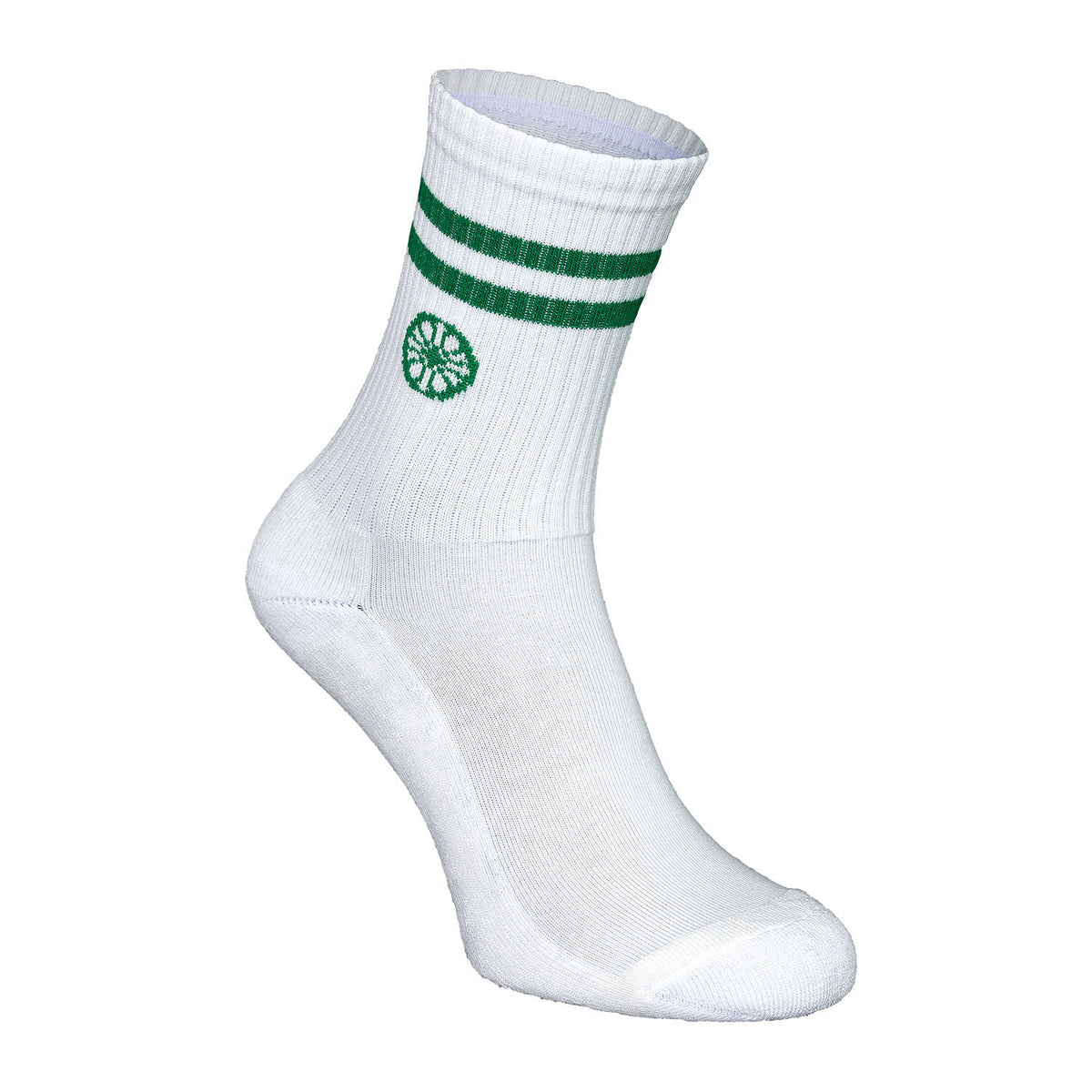 Striped crew sock in groen (Lush Green) – foto 3