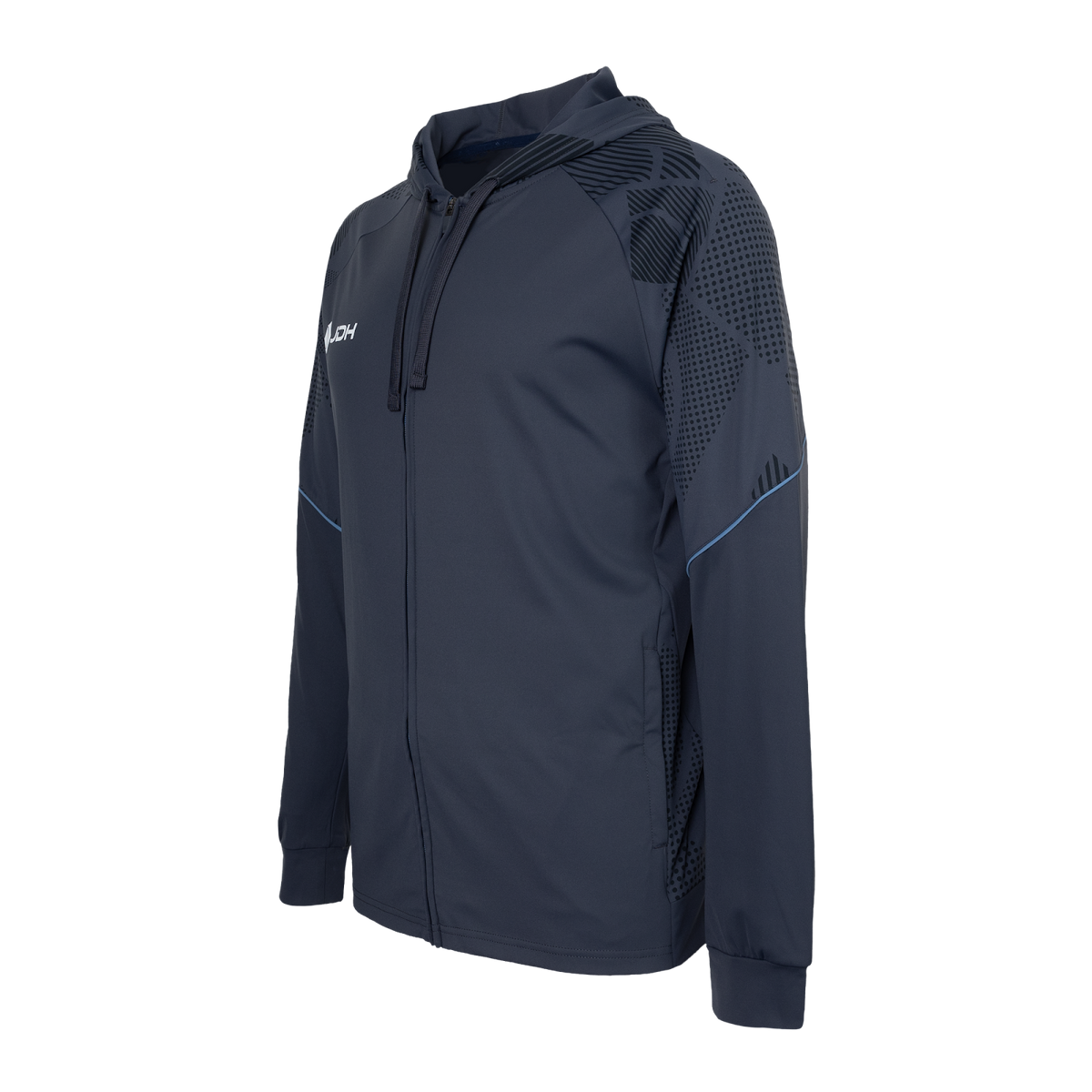 Carbon men pro hooded jacket in blauw (Ink) – foto 4