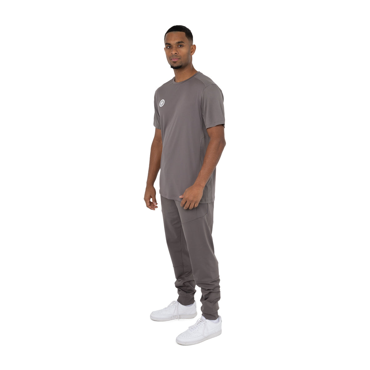 Men agility tee in bruin (Walnut) – foto 6