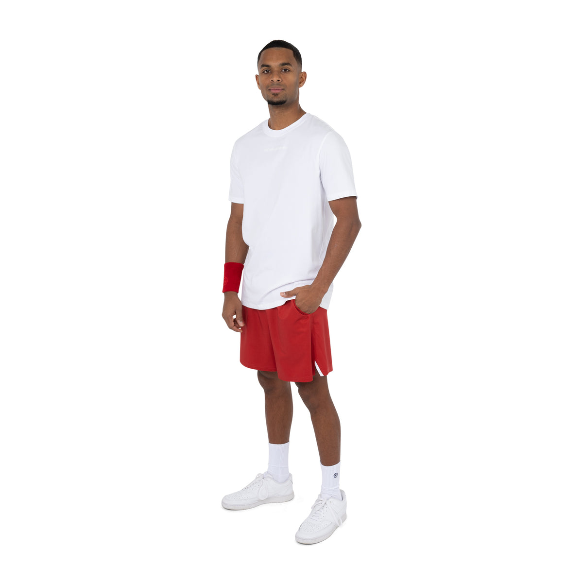 Men cotton tee in wit (White) – foto 6