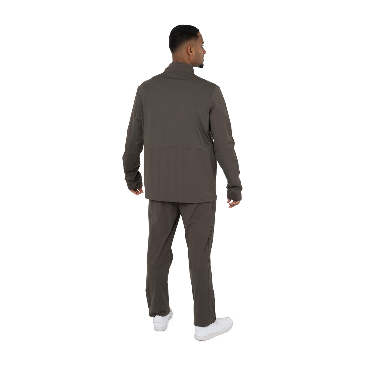 Men plyo flex jacket in bruin (Black Olive) – foto 6
