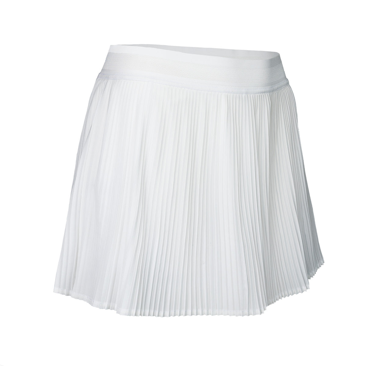 Women fine pleated skirt in wit (White) – foto 2