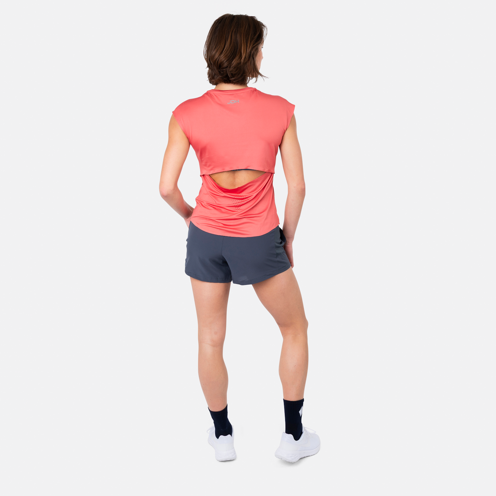 JDH Women performance tee - Astro Dust - model back