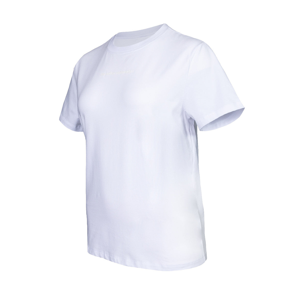 Women classic cotton tee in wit (White) – foto 4