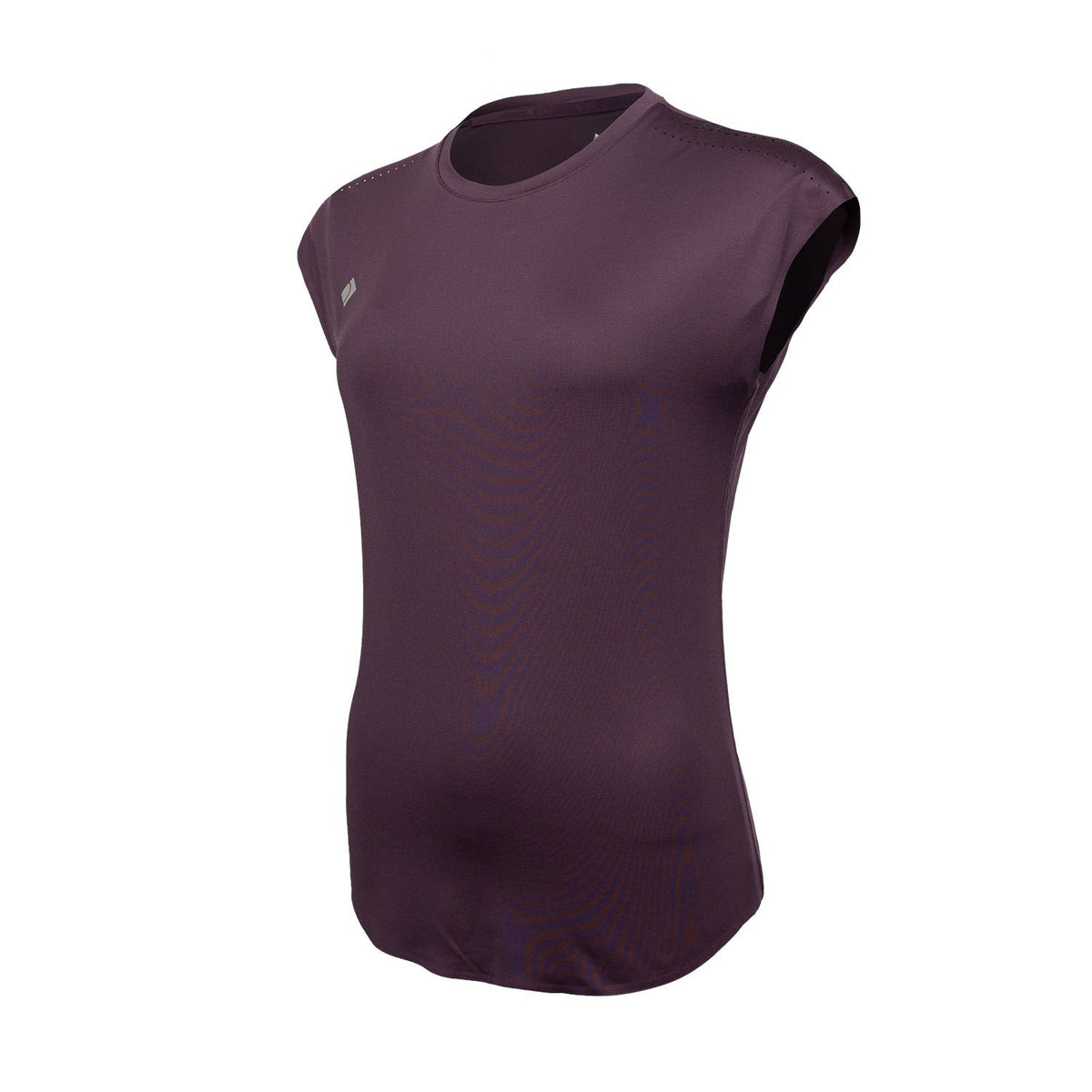 Women performance tee in rood (Plum) – foto 4