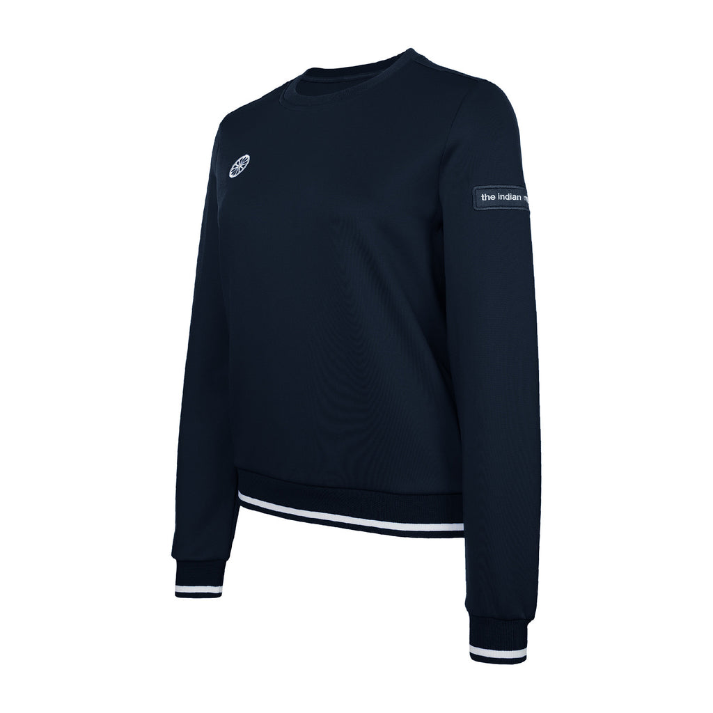 Club sweater dames in blauw – foto 4