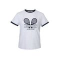 Racket T-shirt dames in grijs – foto 1