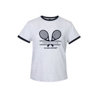 Racket T-shirt dames in grijs – foto 1