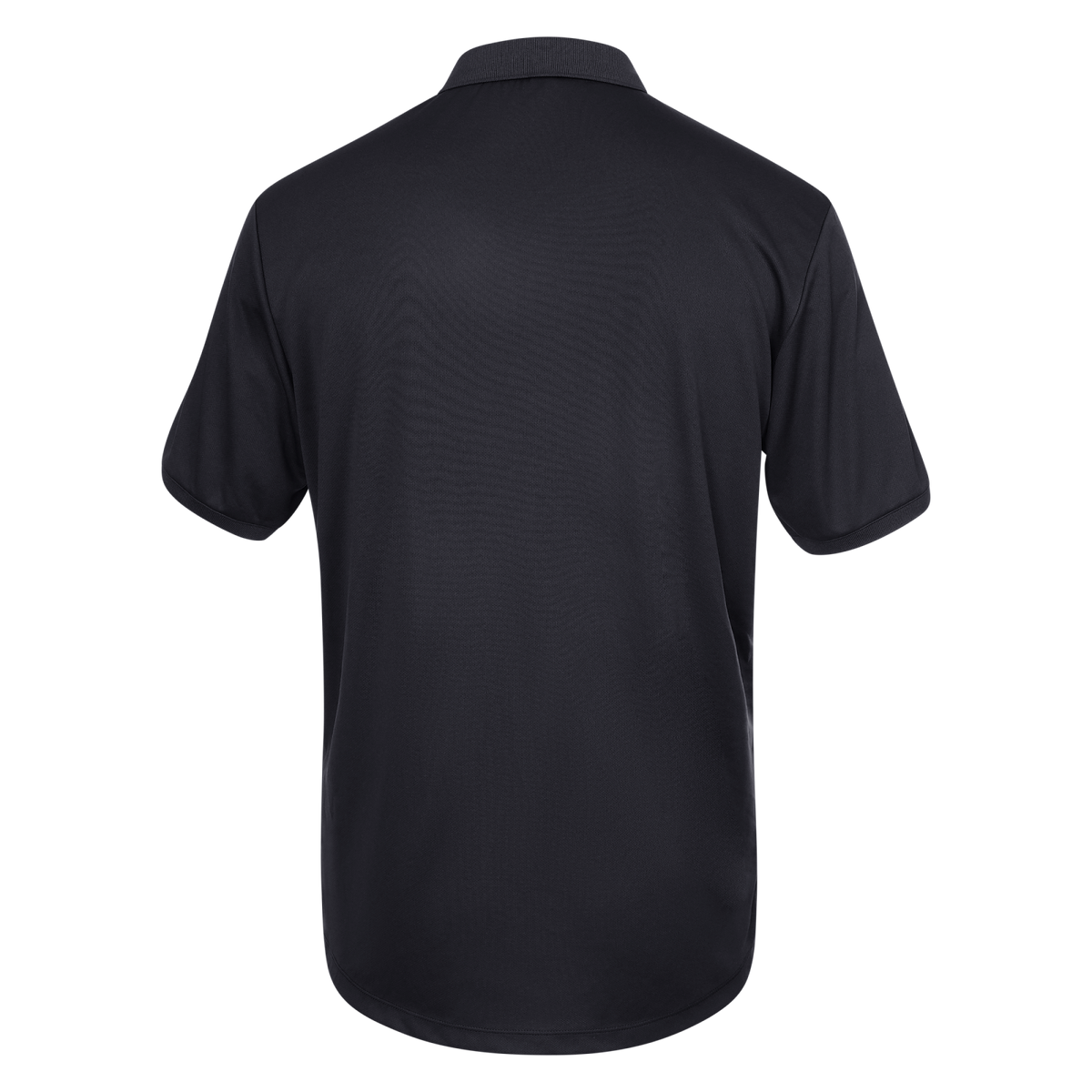 Men pique polo in zwart (Black) – foto 3