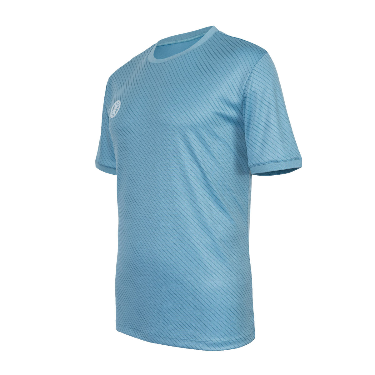 Men pique printed tee in blauw (Serene Blue) – foto 4