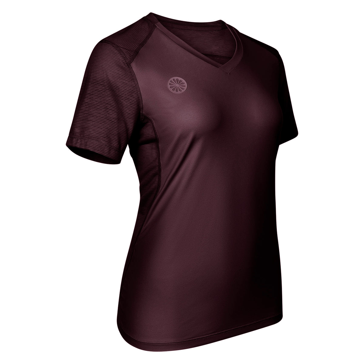 Women dry touch tee in rood (Dark Berry) – foto 2