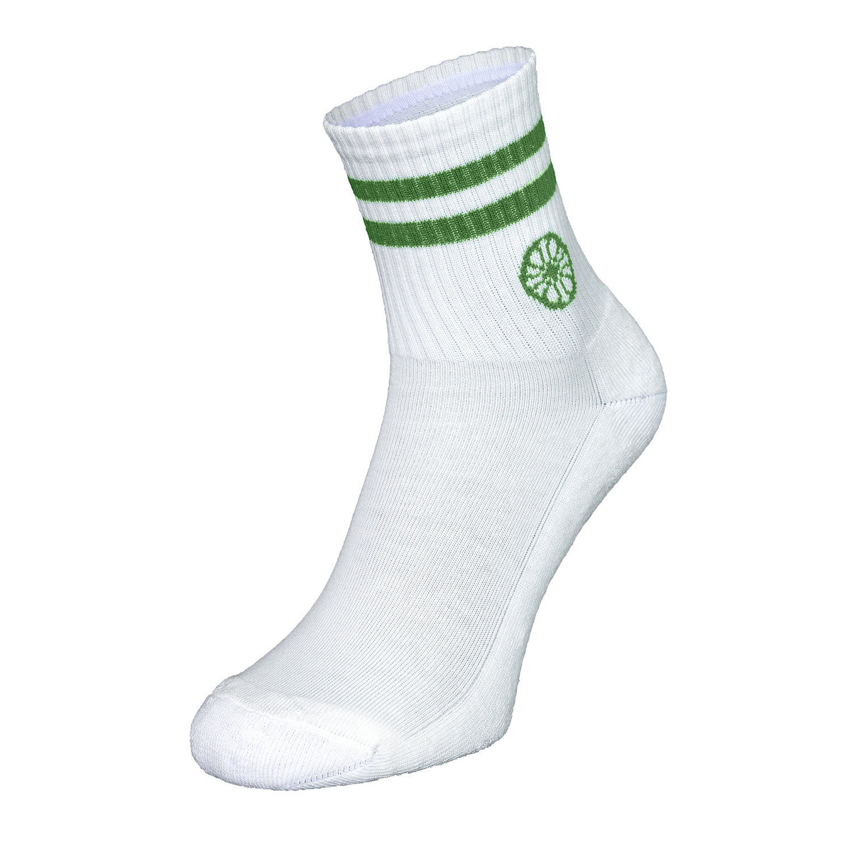 Striped short sock in groen (Green) – foto 2
