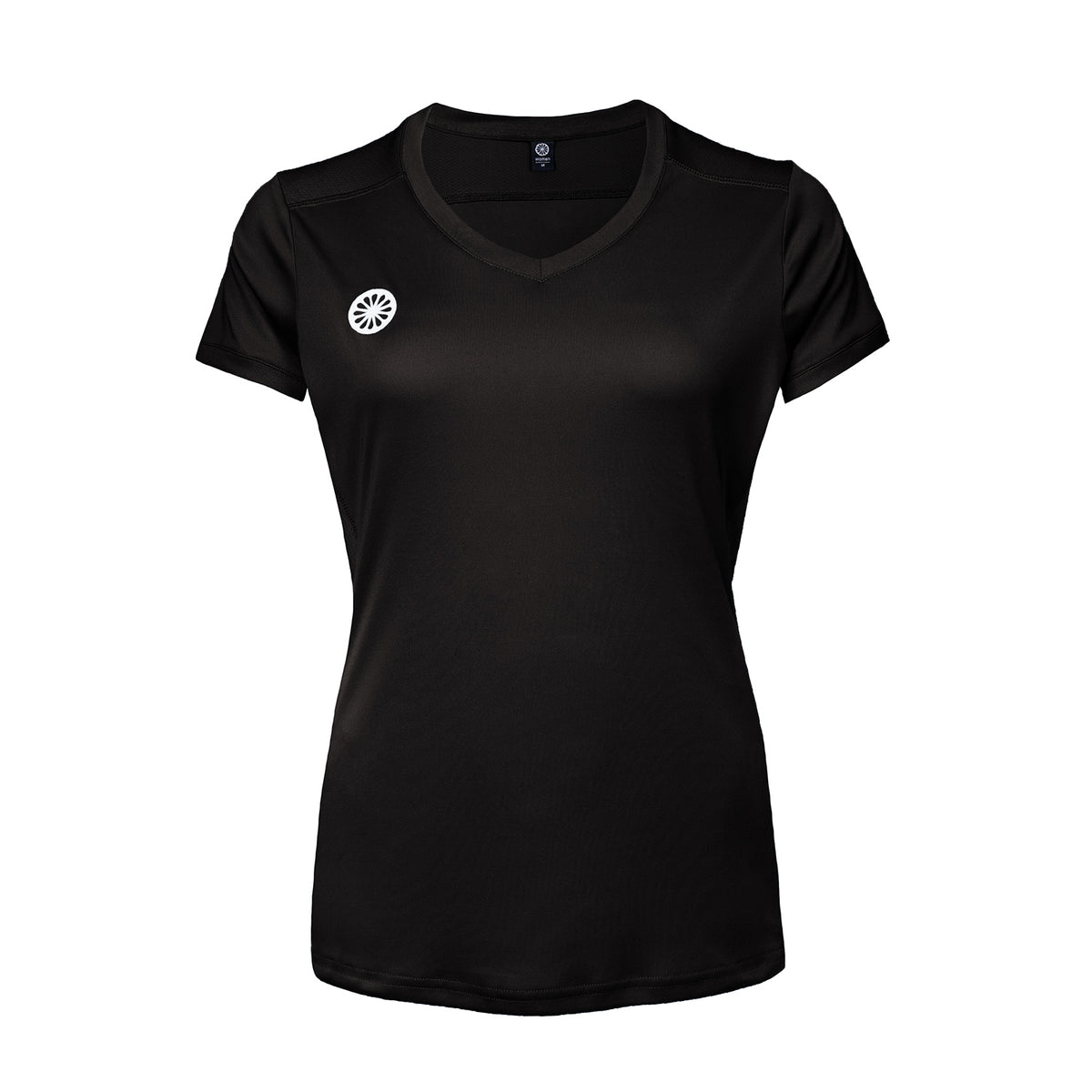Kadiri tennis- en padelshirt dames in zwart – foto 1