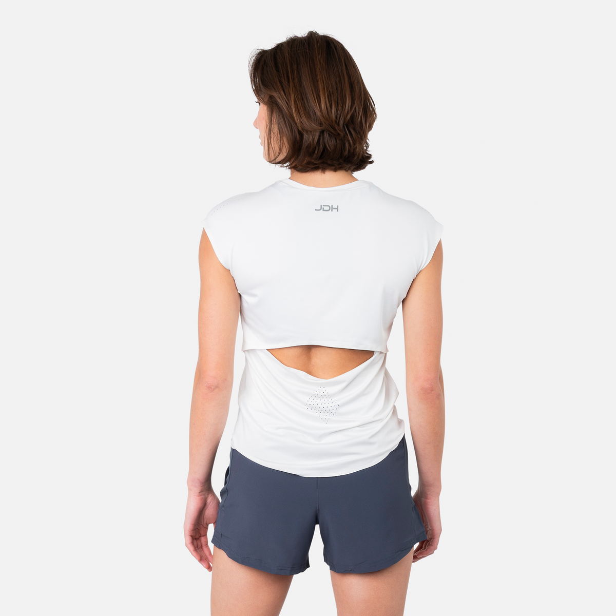 Women performance tee in wit (Optic White) – foto 7