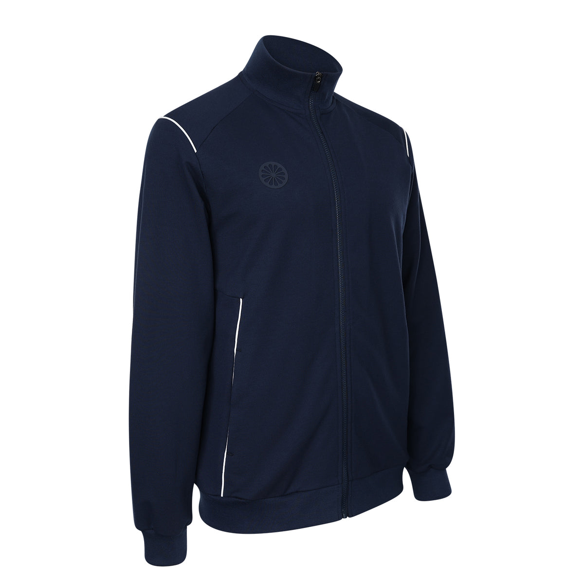 Men cotton track jacket in blauw (Night Blue) – foto 1