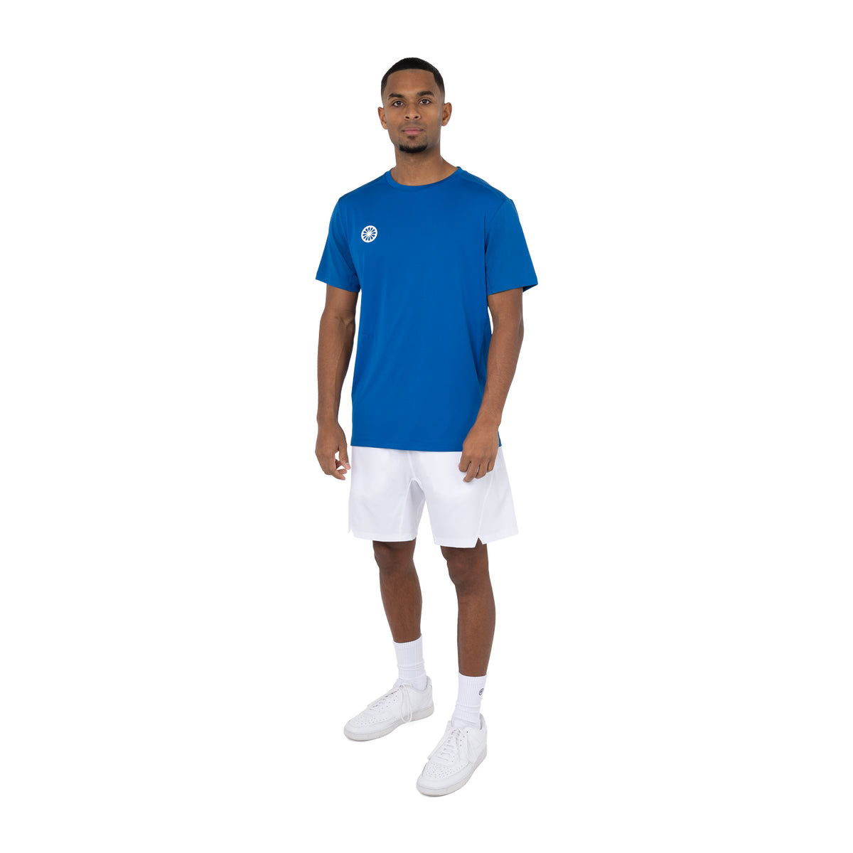 Men agility tee in blauw (Vibrant Blue) – foto 5