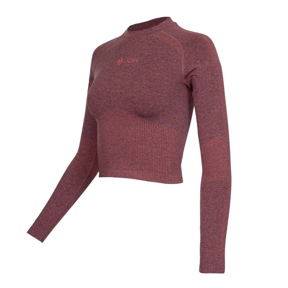 Women seamless longsleeve in rood (Plum) – foto 4