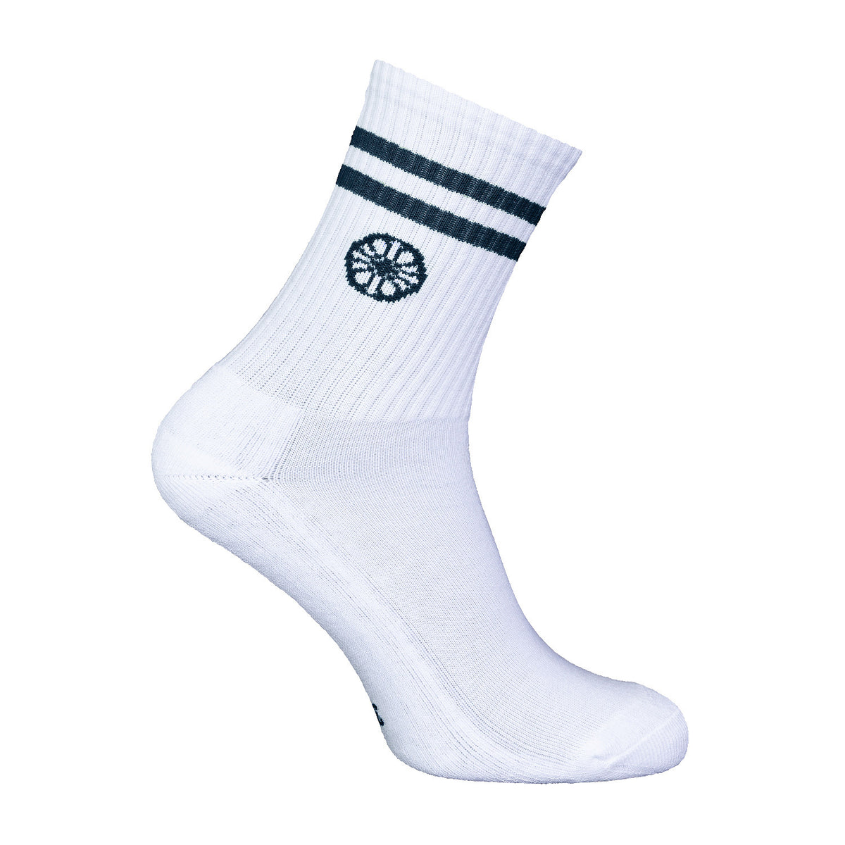 Striped crew sock in blauw (Ocean) – foto 4