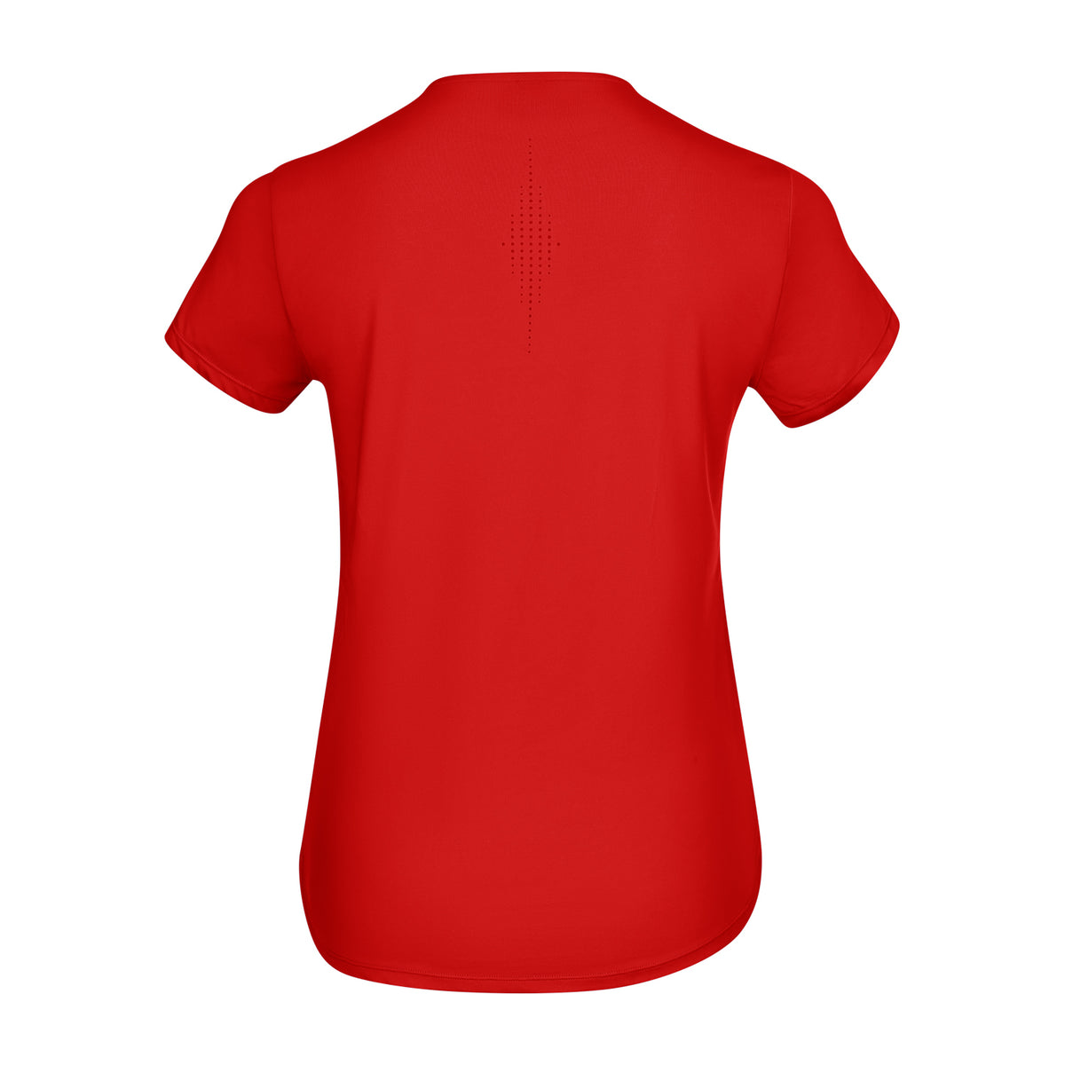 Women breeze round neck tee in rood (Salsa Red) – foto 3