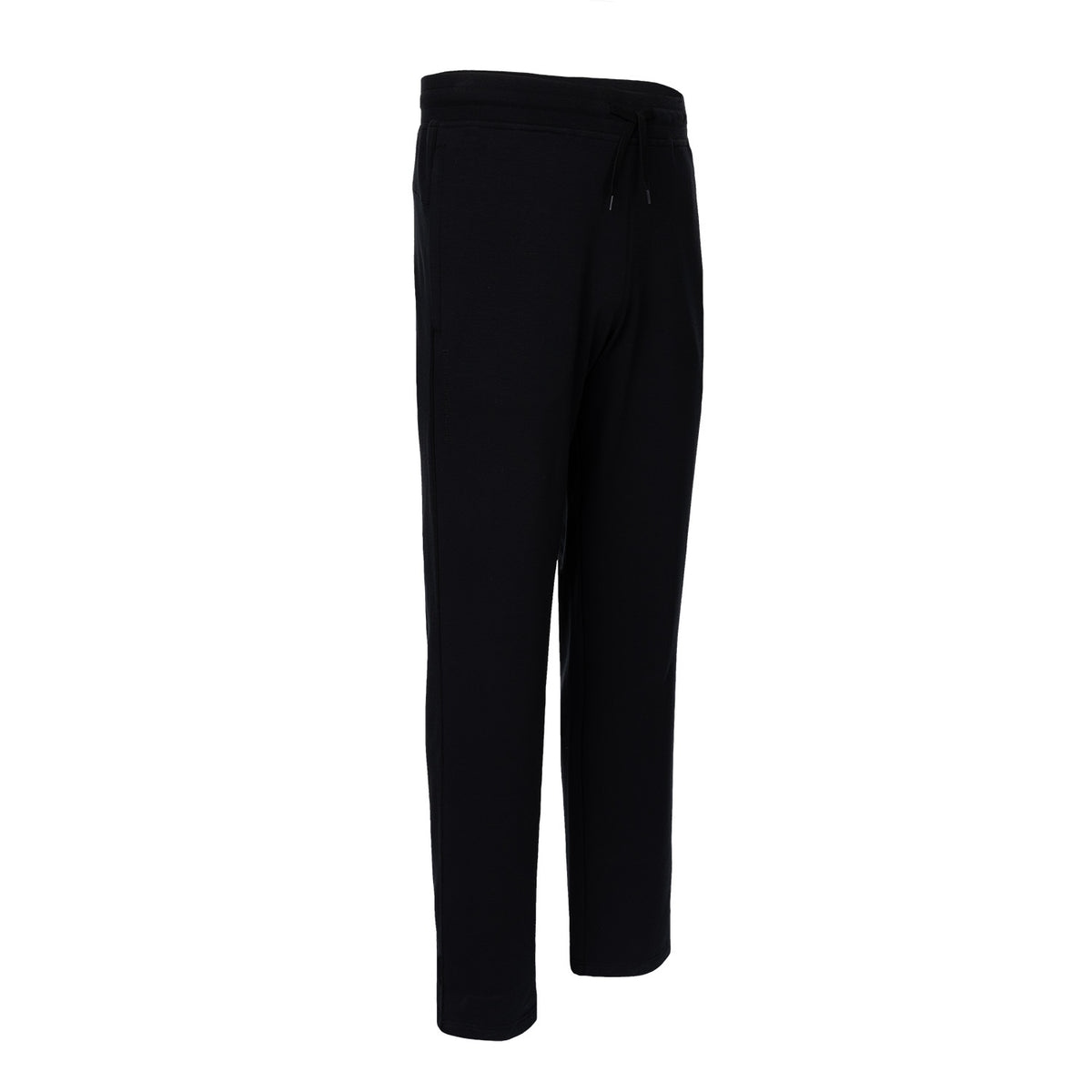 Men cotton track pant in zwart (Black) – foto 2