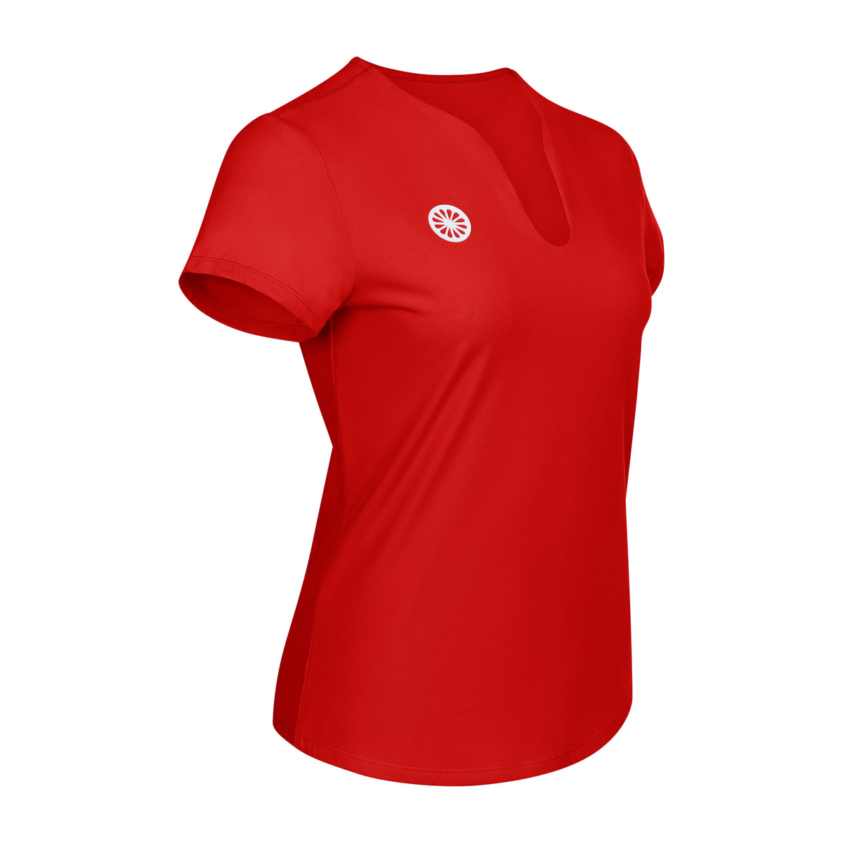 Women breeze tee in rood (Salsa Red) – foto 2