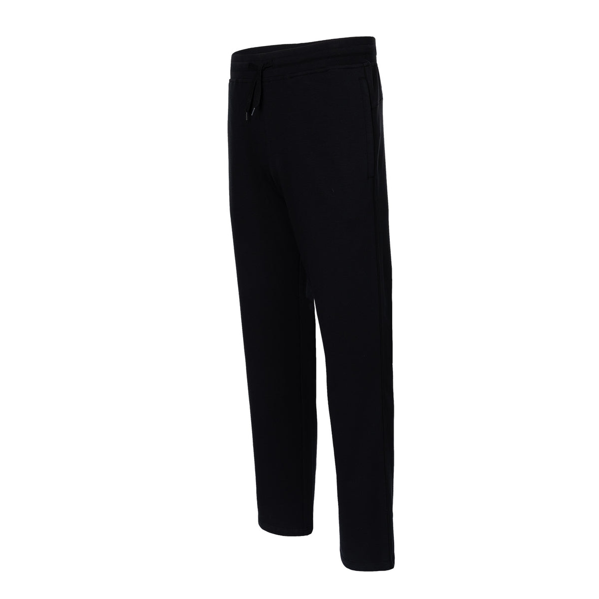 Men cotton track pant in zwart (Black) – foto 4