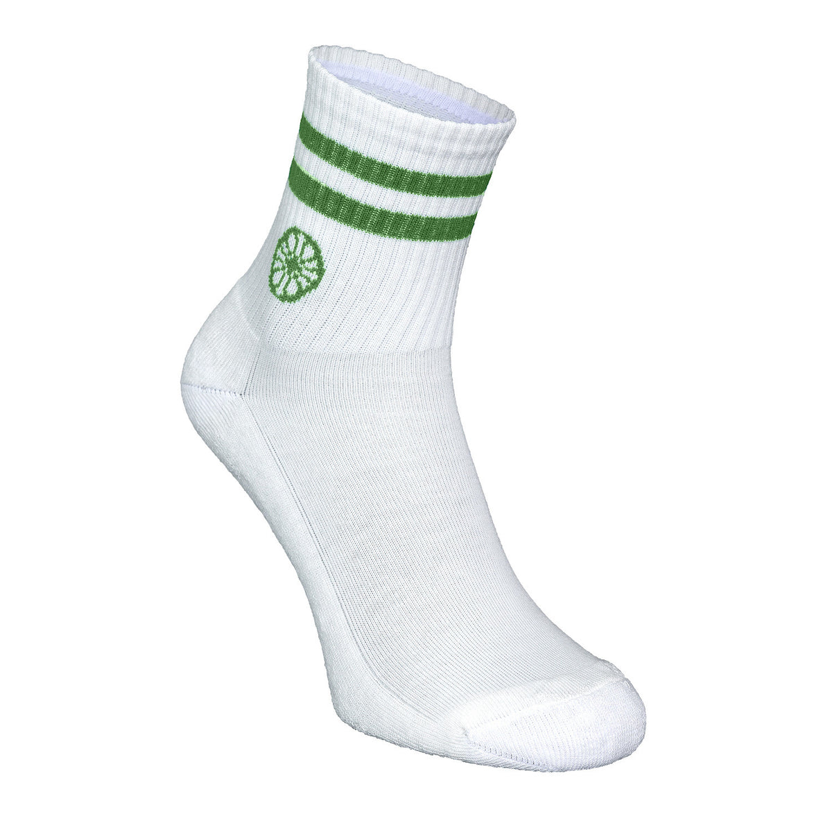 Striped short sock in groen (Green) – foto 3