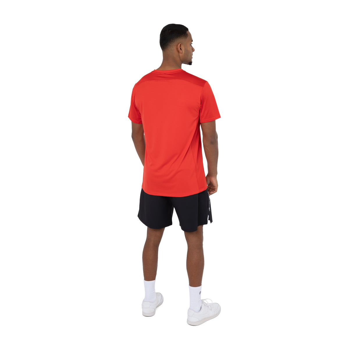 Men agility tee in rood (Ruby Red) – foto 7