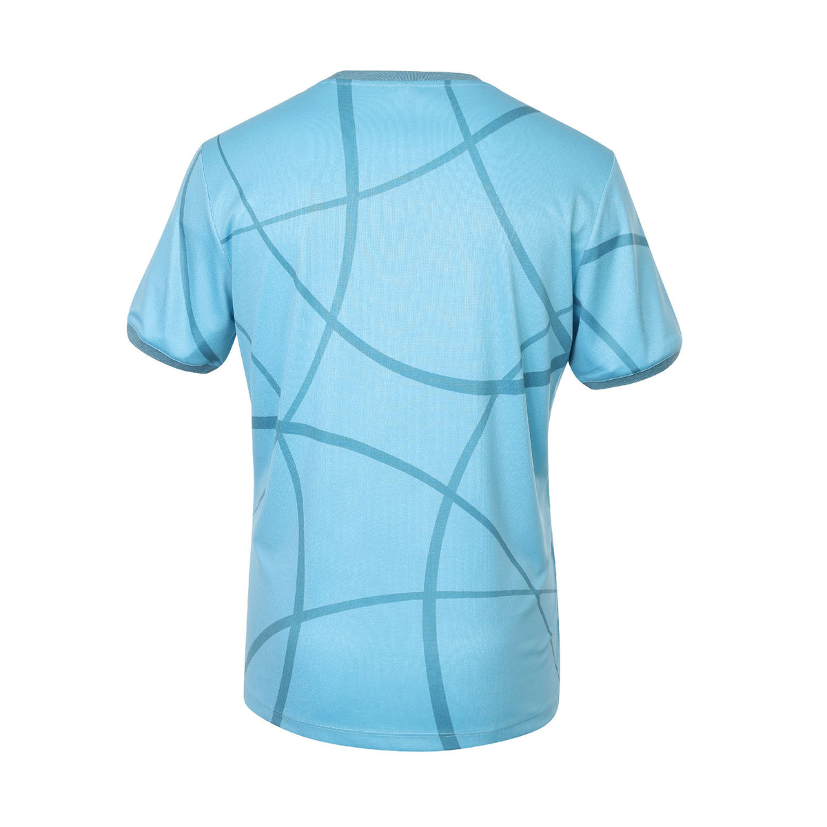 Men pique smash tee in blauw (Serene Blue) – foto 4