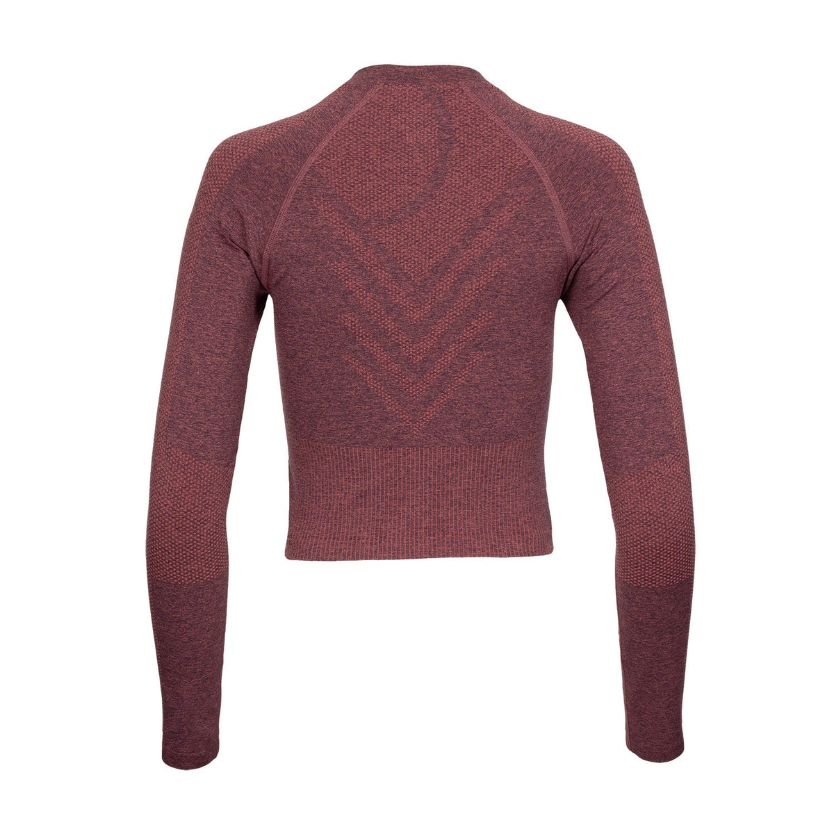 Women seamless longsleeve in rood (Plum) – foto 3