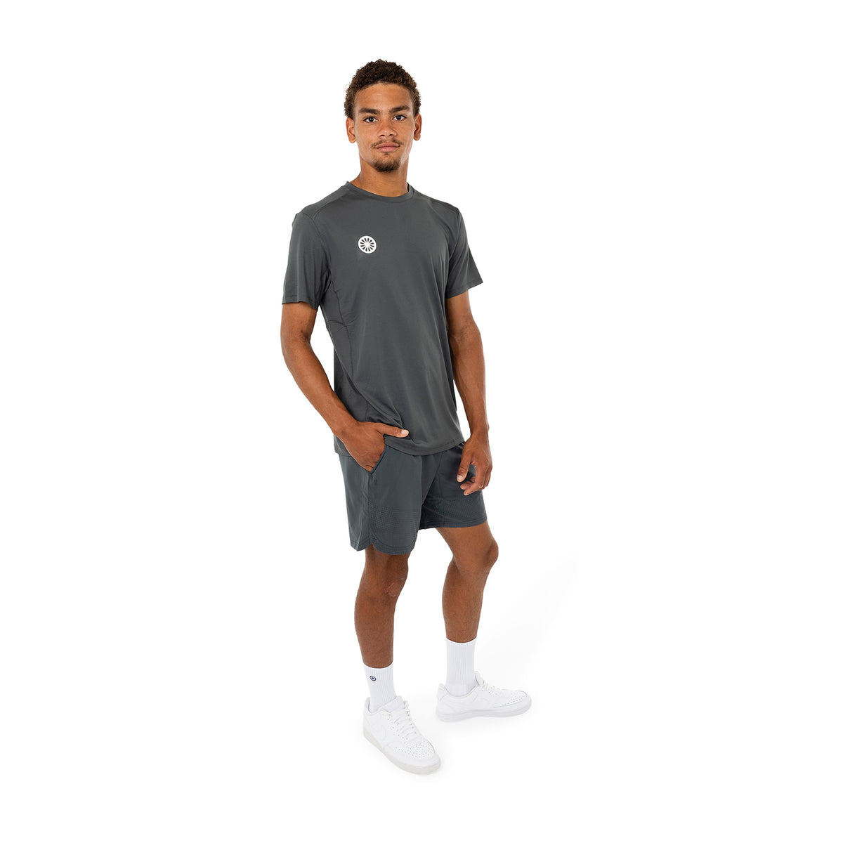 Men DryShift tee in grijs (Urban Grey) – foto 6