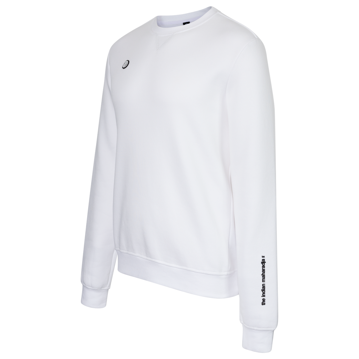 Men classic crew sweater in wit (White) – foto 4