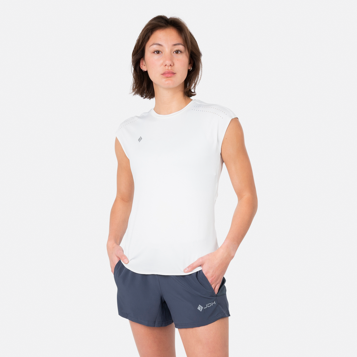 Women performance tee in wit (Optic White) – foto 6