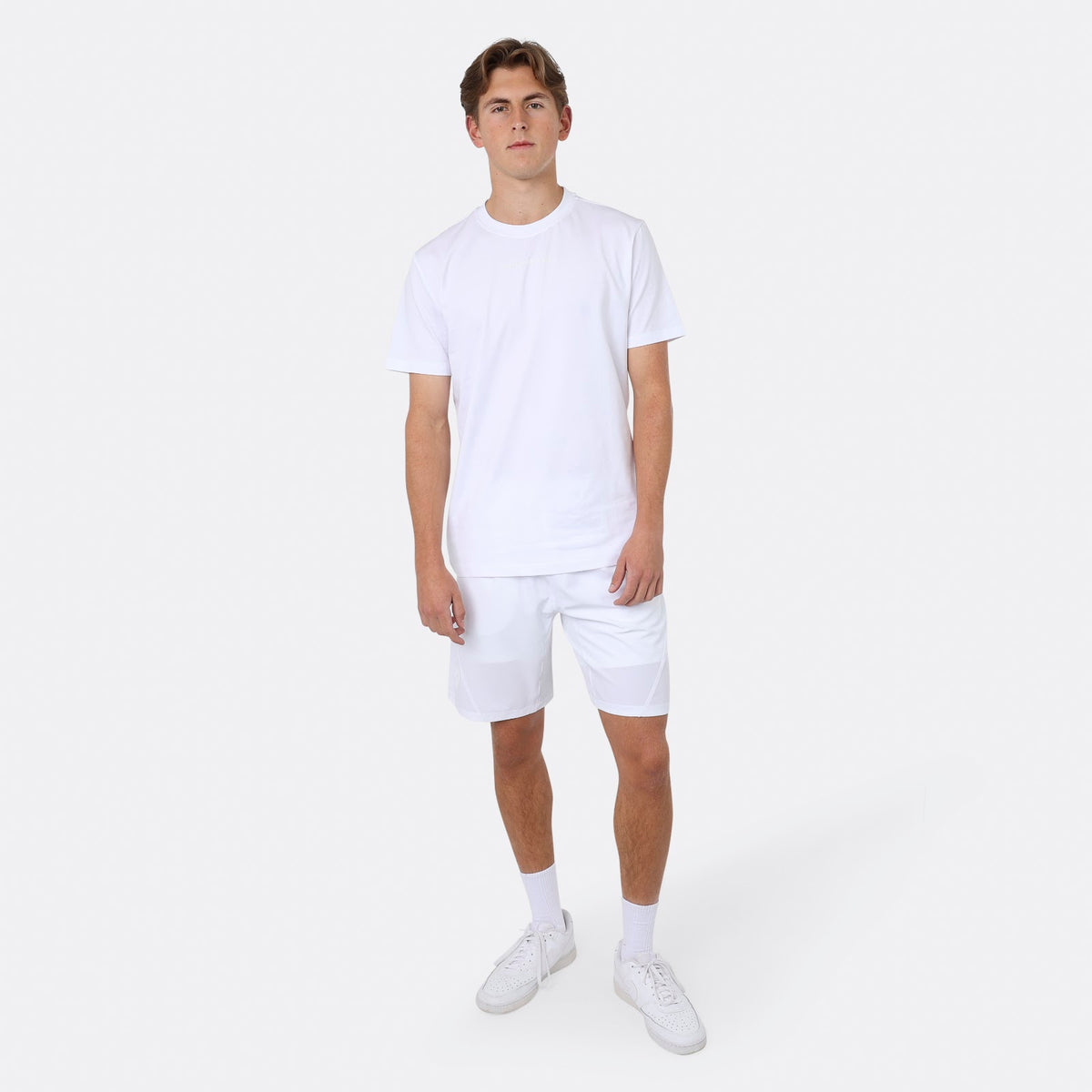 Men classic cotton tee in wit (White) – foto 5