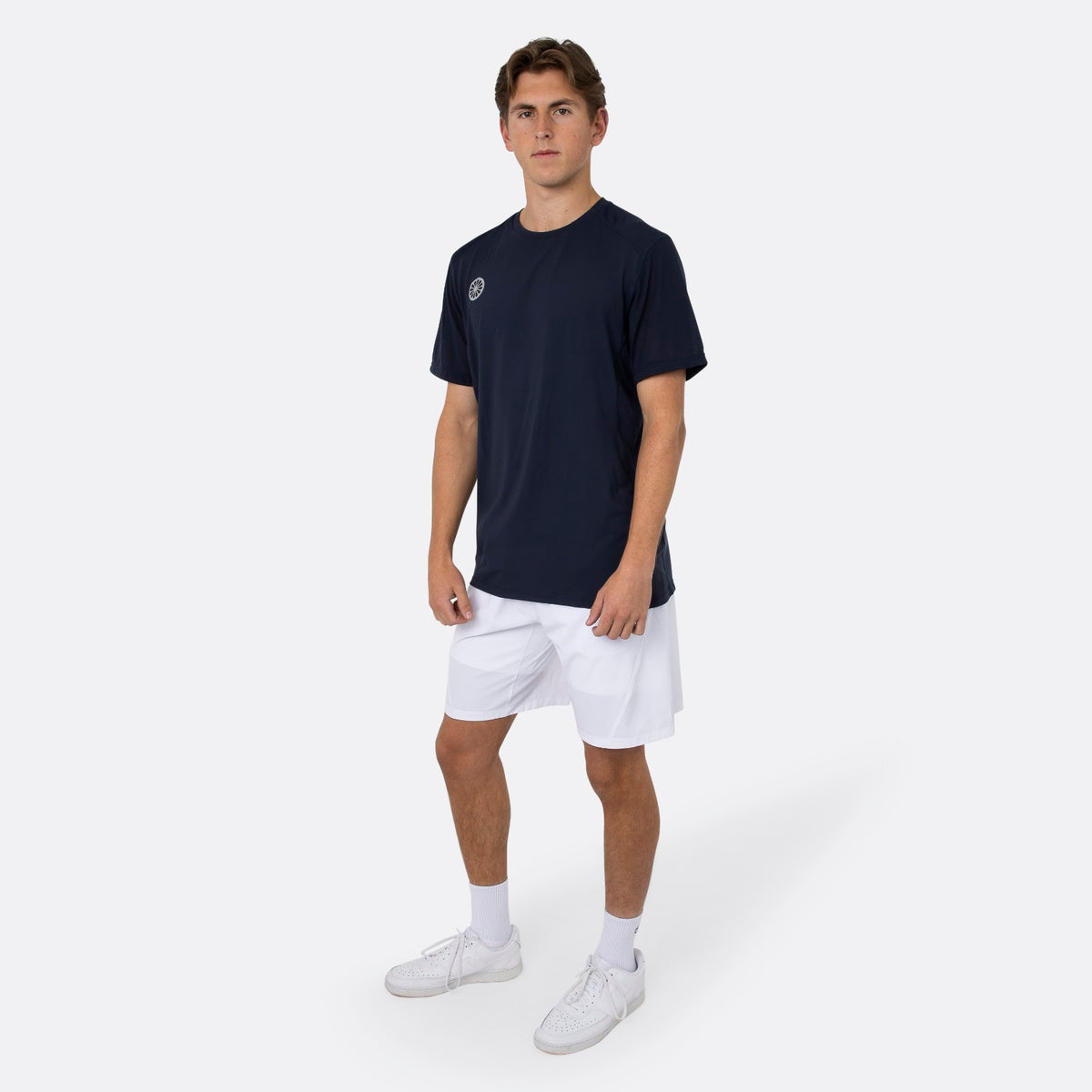 Men dry touch tee in blauw (Navy) – foto 6