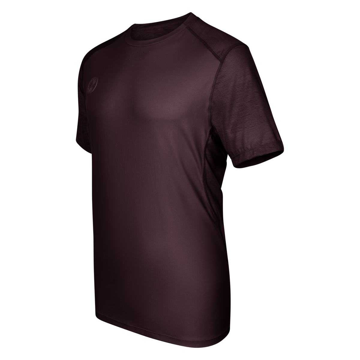 Men dry touch tee in rood (Dark Berry) – foto 4