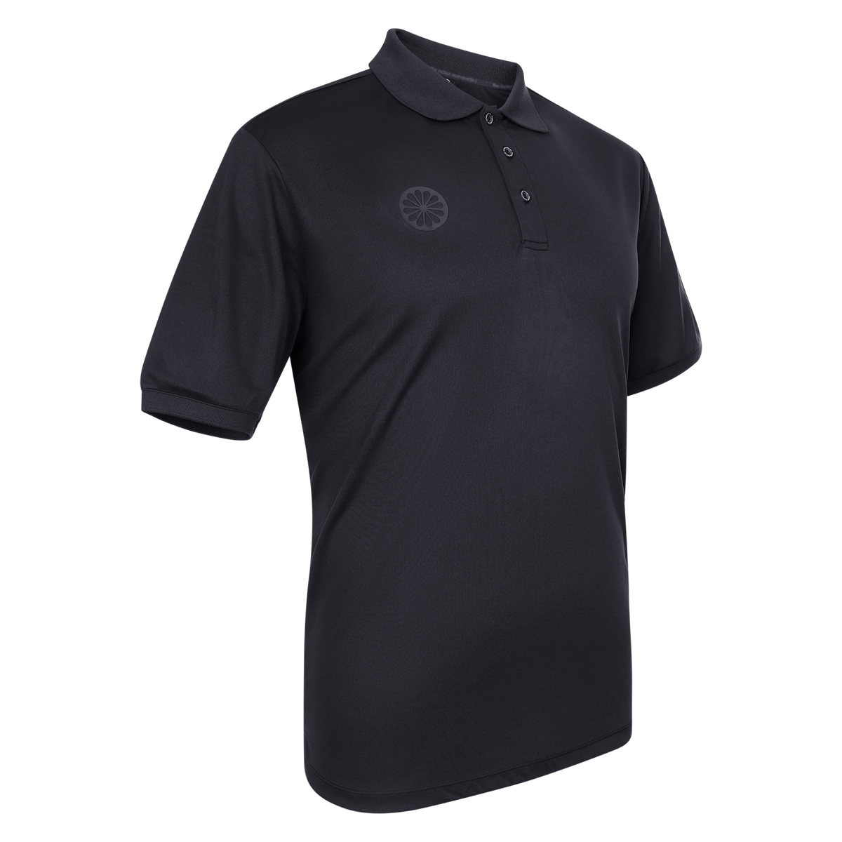 Men pique polo in zwart (Black) – foto 2