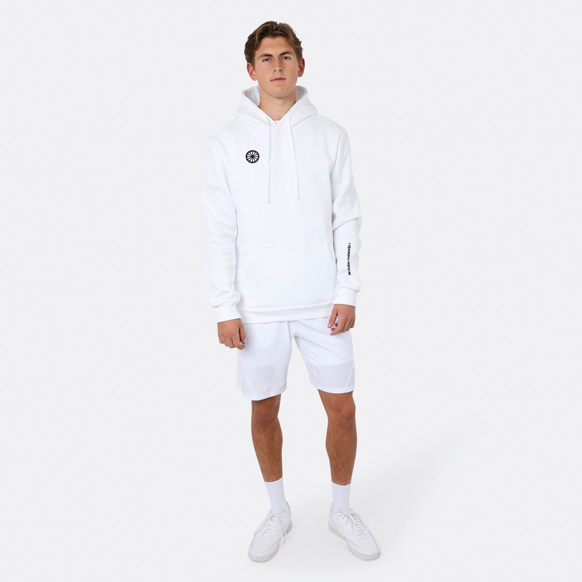 Men classic hoodie in wit (White) – foto 5