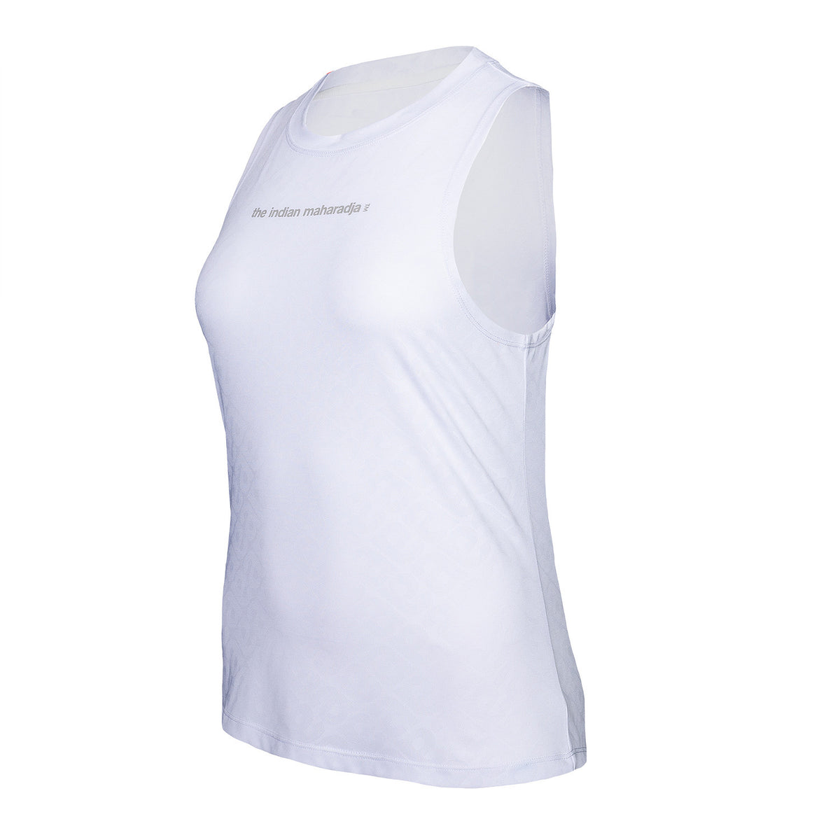 Women sleeveless jacquard top in wit (Bright White) – foto 4
