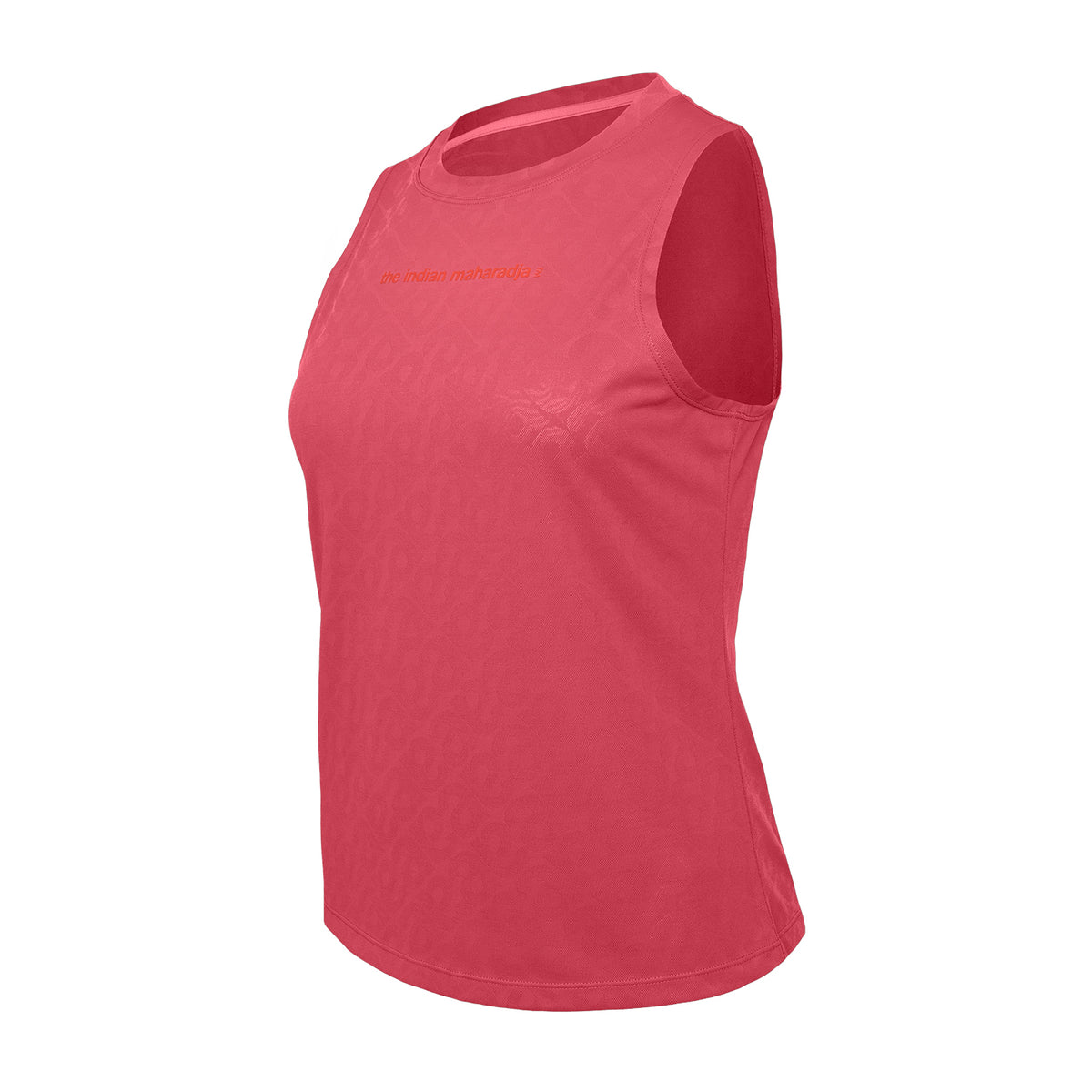 Women sleeveless jacquard top in roze (Berry Rose) – foto 4