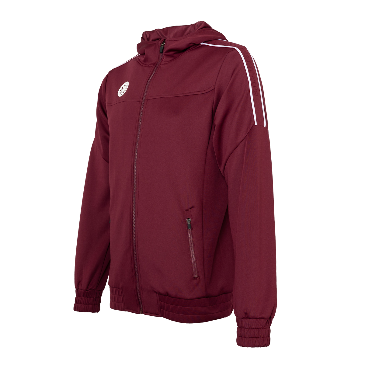 Jaipur men performance hooded jacket in rood (Bordeaux) – foto 4